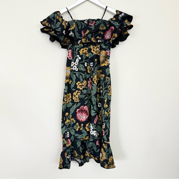 C/Meo Immerse Midi Dress in black floral - Picture 9 of 16